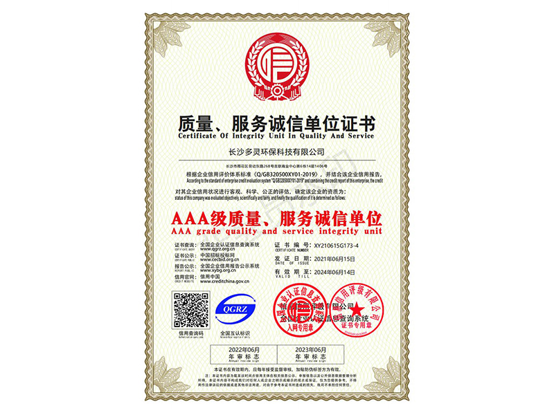 質(zhì)量、服務(wù)誠(chéng)信單位